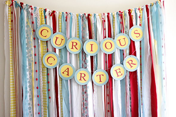 Fabric Backdrop Party Banner