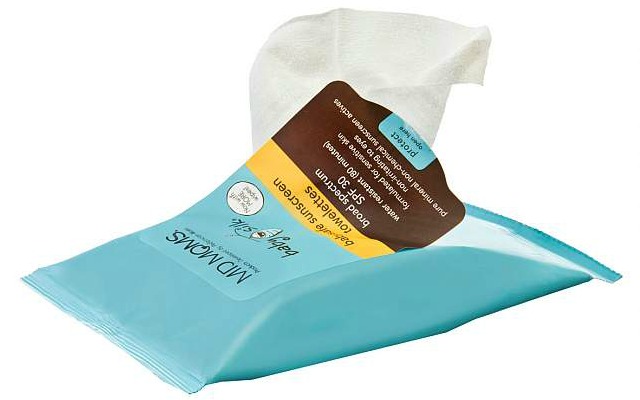 Baby Silk Babysafe Sunscreen Towelettes from MD Moms