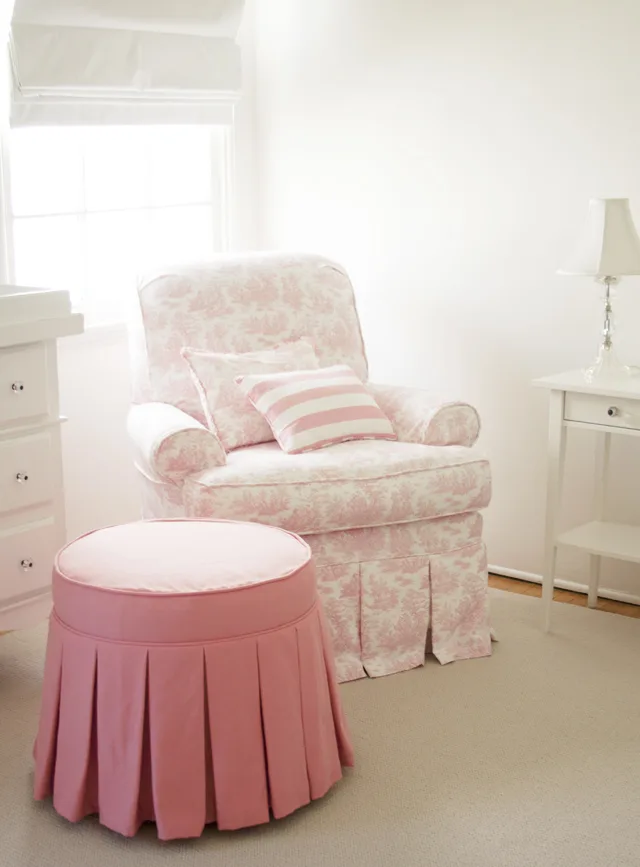 Baby room ottoman sale