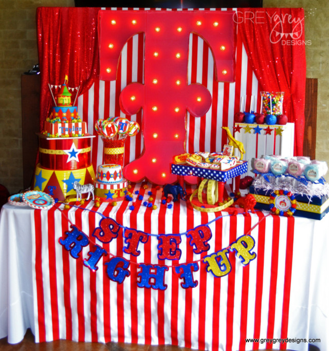 Circus Birthday Party Dessert Table - Project Nursery