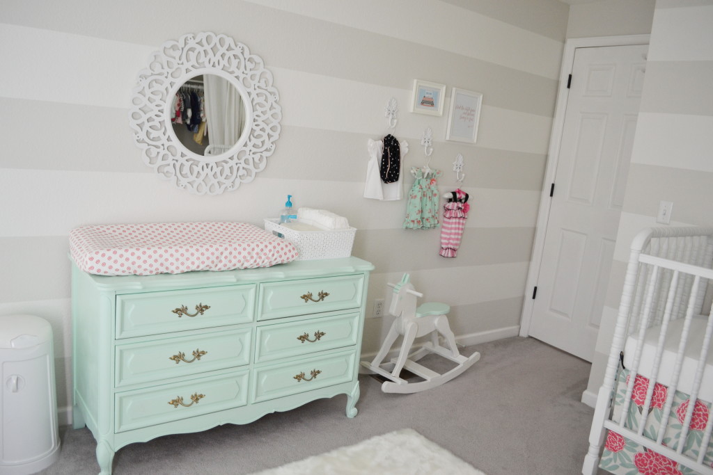 Harper S Mint Pink And Coral Nursery