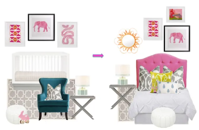 Girl Transition Room Style Board from Decorist