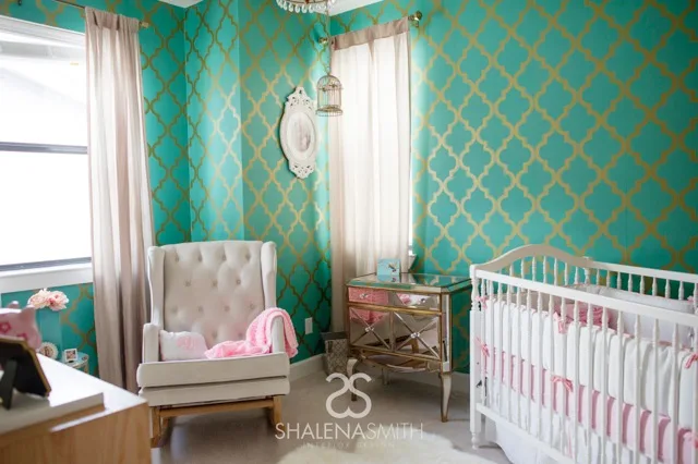 Hollywood Glam Nursery by Shalena Smith Interior Design