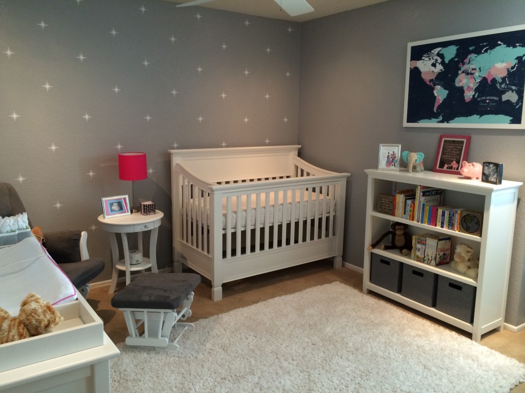 Gray, Aqua, Pink & Blue Travel Themed Nursery - Project ...