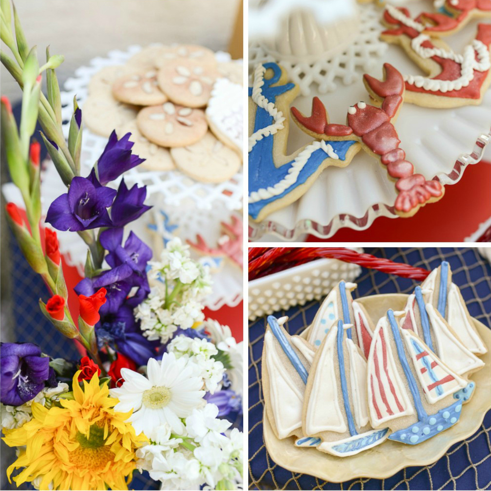 Nautical-Themed Dessert Table