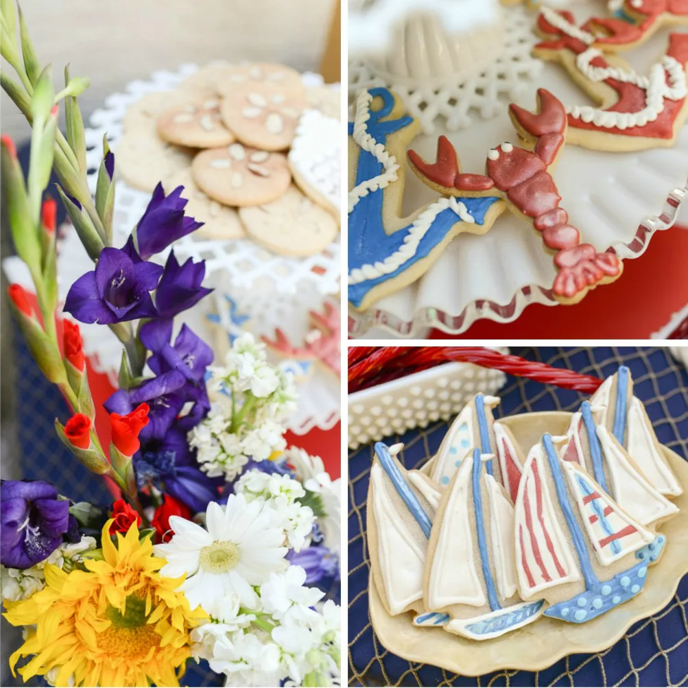 Nautical-Themed Dessert Table