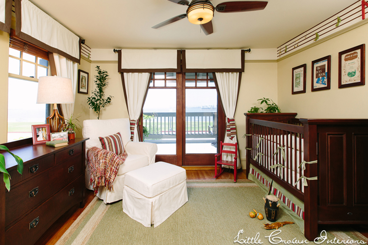 Neutral Craftsman Style Nursery Design