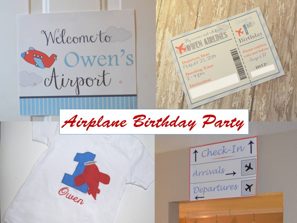 Airplane 1st Birthday Party Details