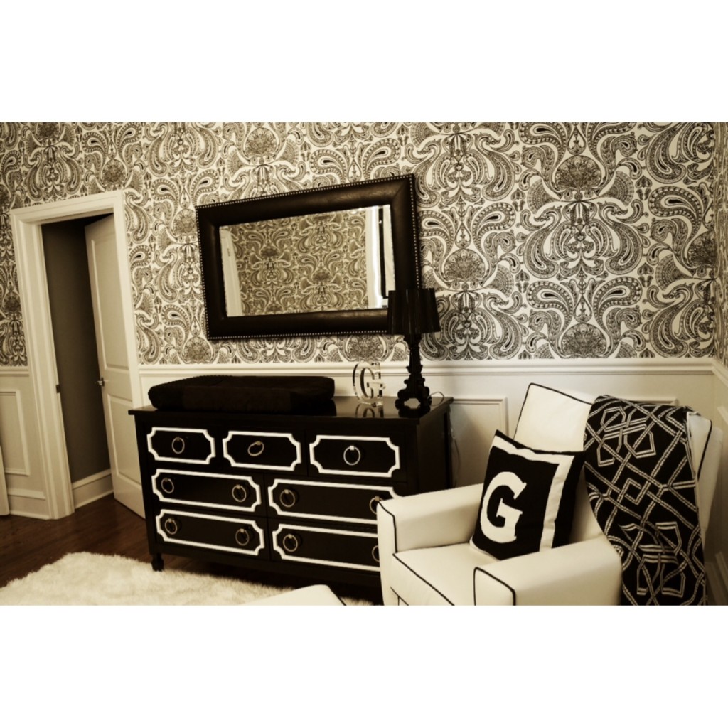 Black and White Modern Nursery Furniture