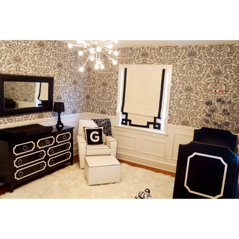 Chic Black and White Nursery