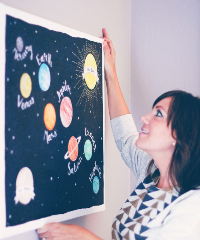 Solar System Art Print from Lucy Darling