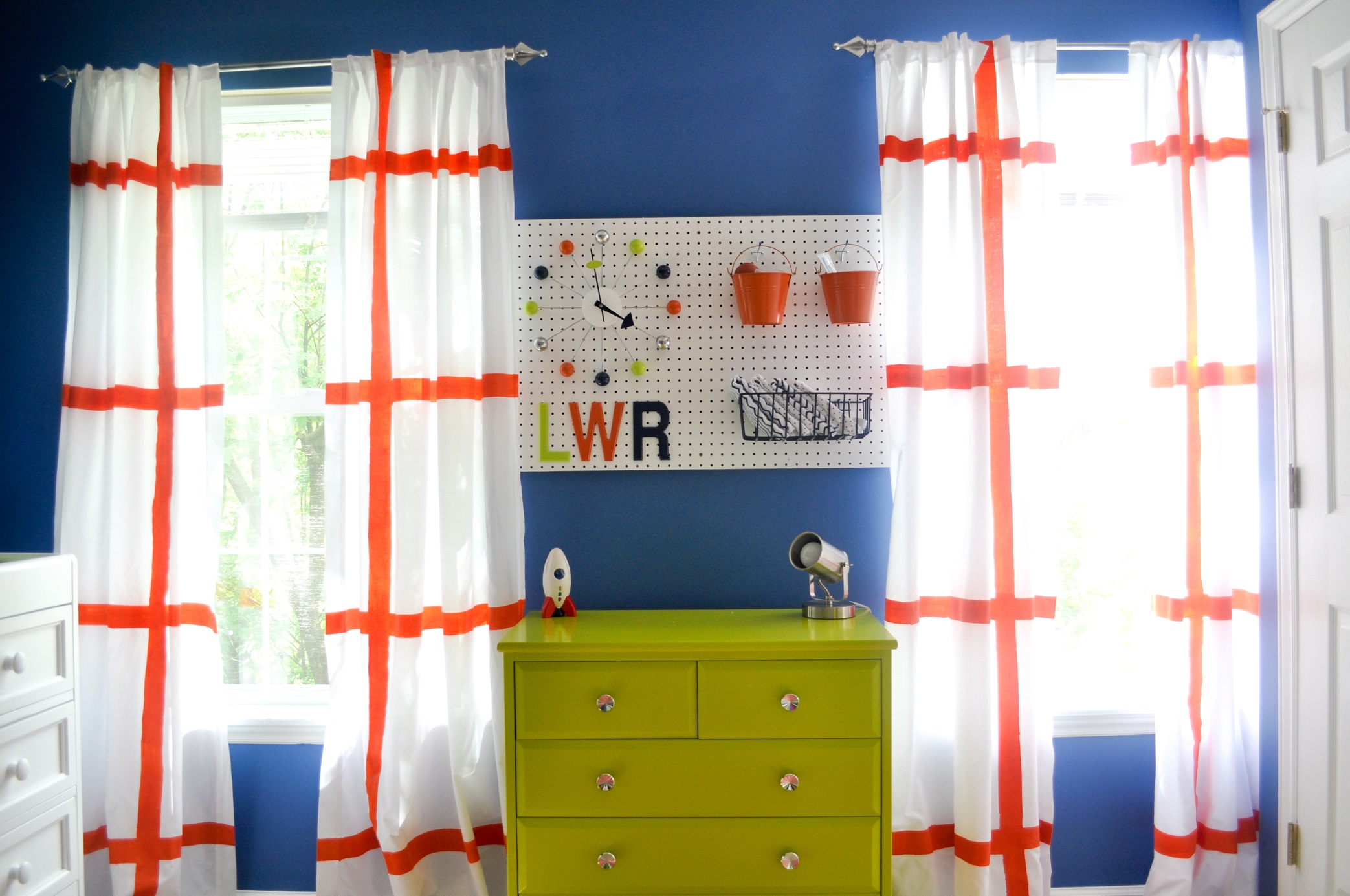 Pegboard for Holding Changing Table Items