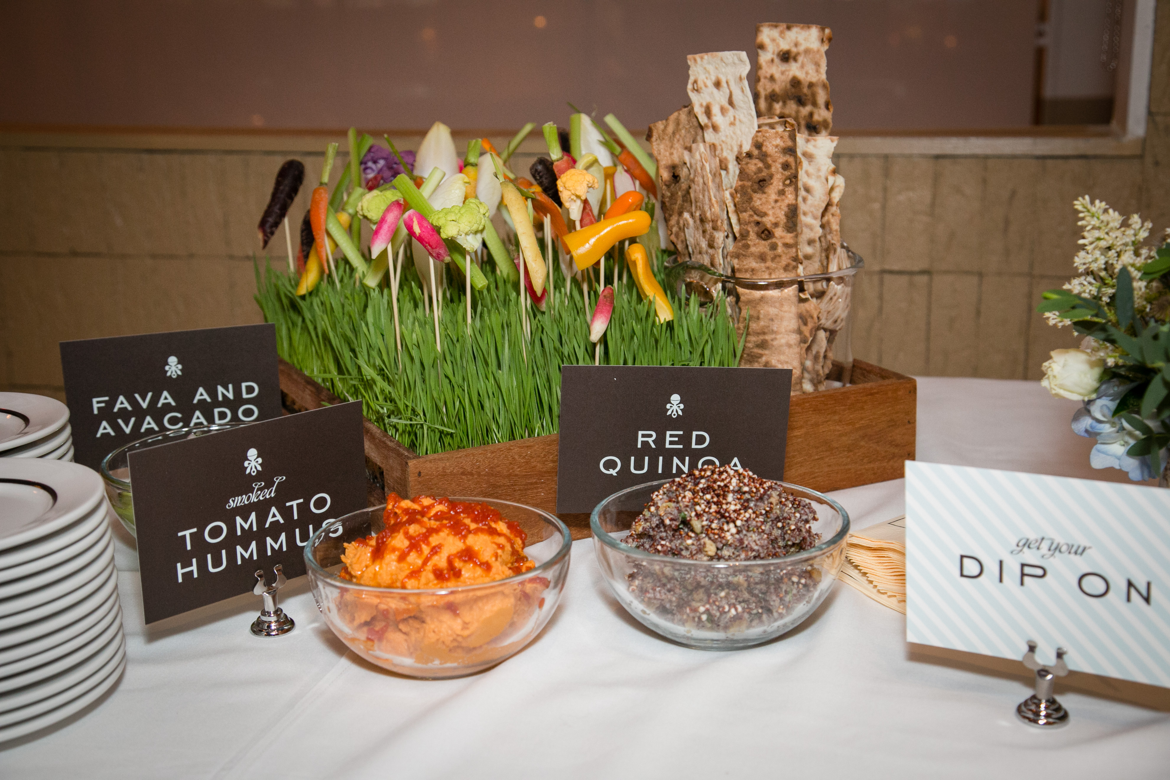 Baby Shower Crudité and Dip Station