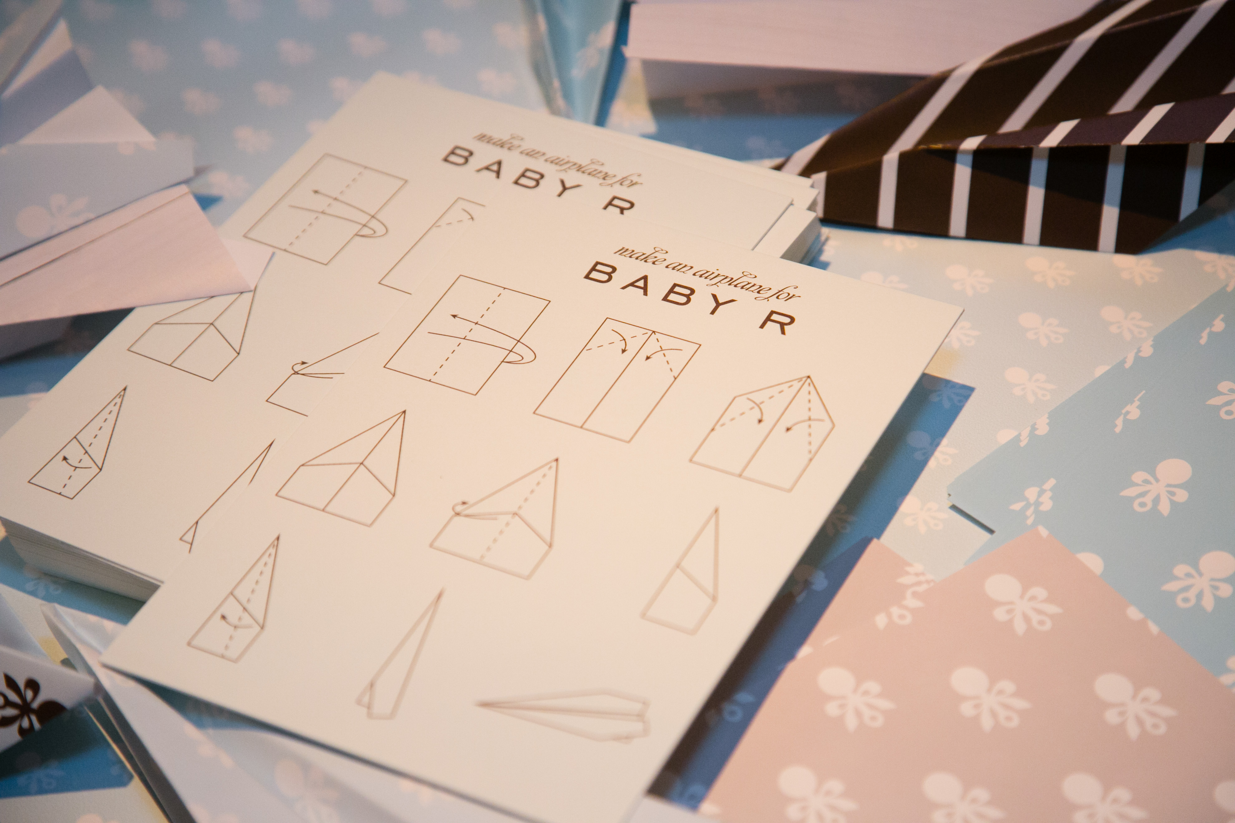 Paper Airplane Instructions from Minted