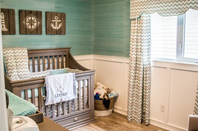 Blue and Gray Coastal-Inspired Nursery - Project Nursery