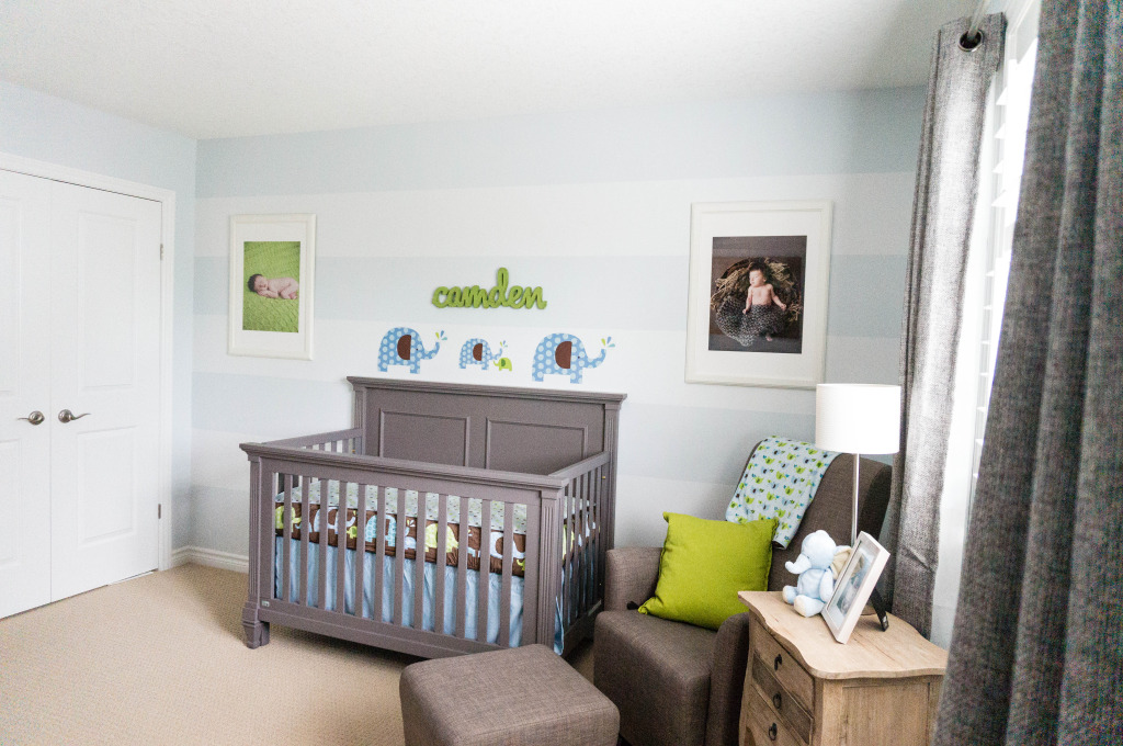 elephant themed nursery for boy