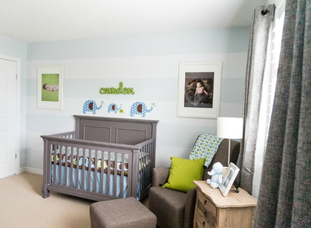 Green, Blue and Gray Elephant-Themed Nursery - Project Nursery