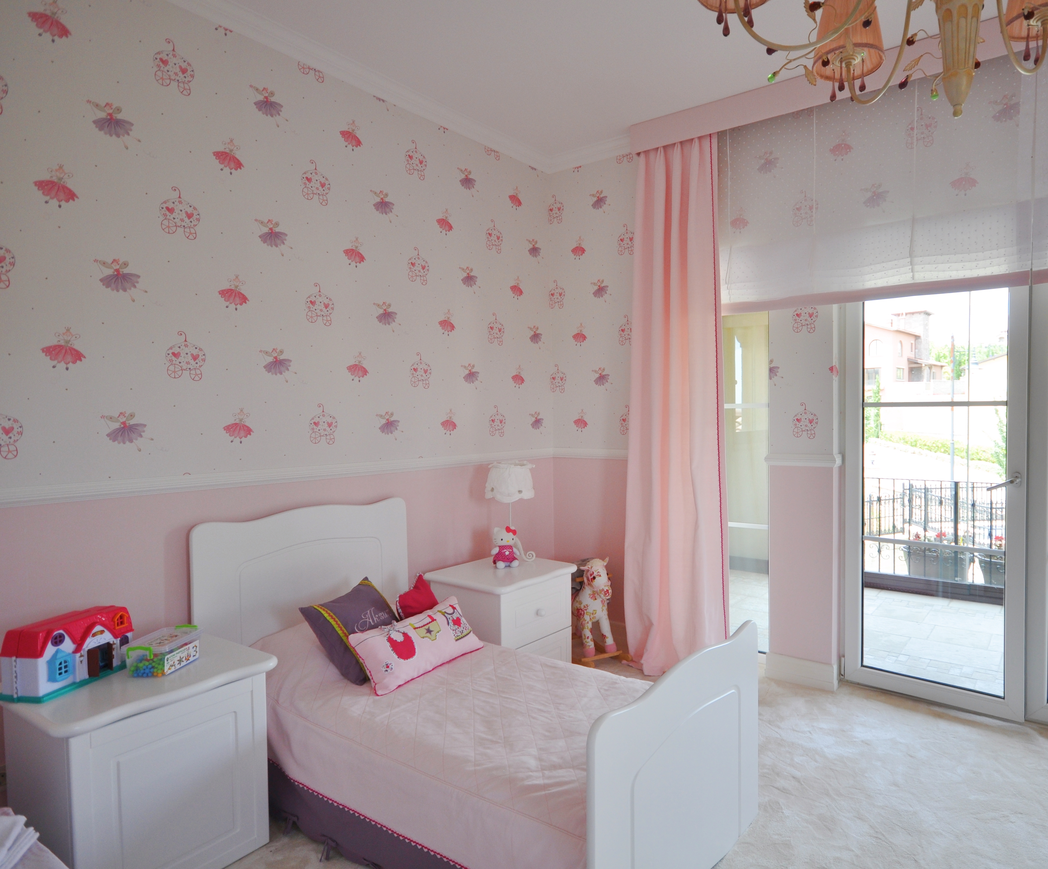 Pink and Purple Toddler Room