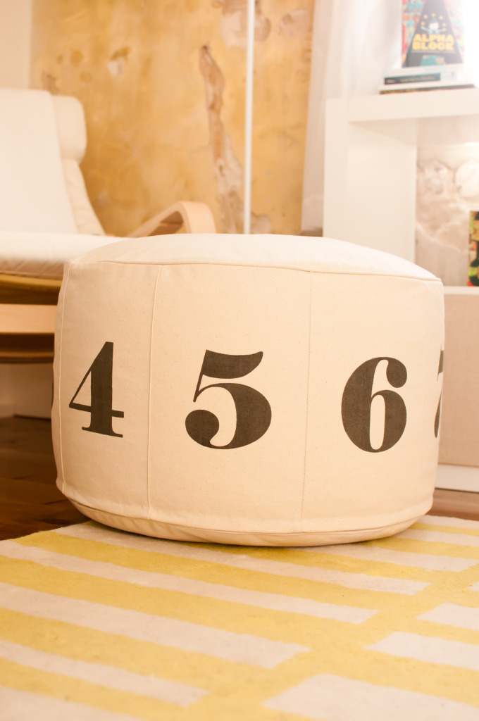Numbers Pouf