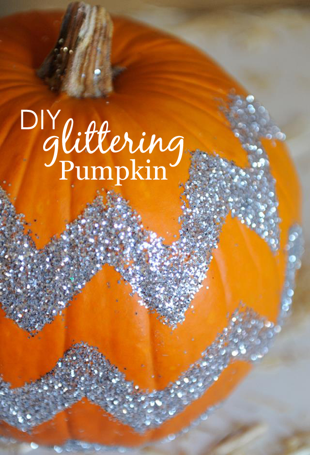 DIY Glittering Pumpkin