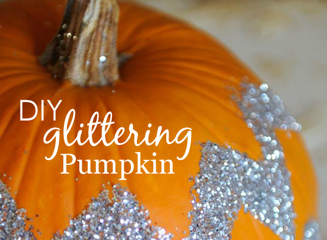 DIY Glittering Pumpkin