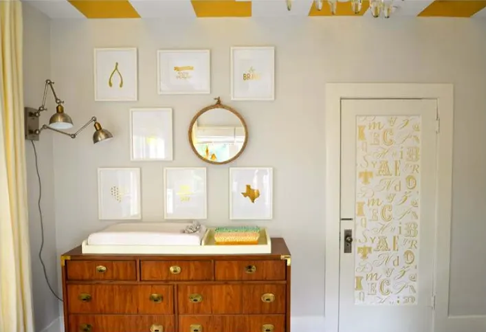 Gold and Gray Nursery