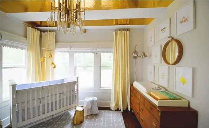 Gold and Gray Nursery