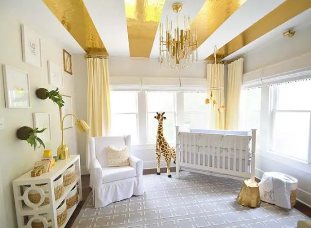 Gray and Gold Nursery