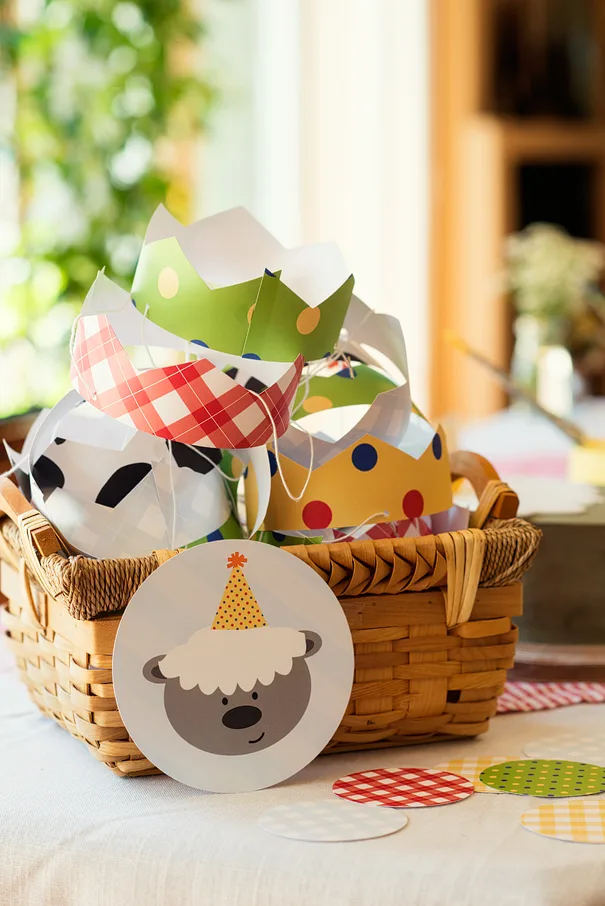 Barnyard Crew Party Crowns from Minted