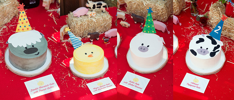 Barnyard Birthday Cakes