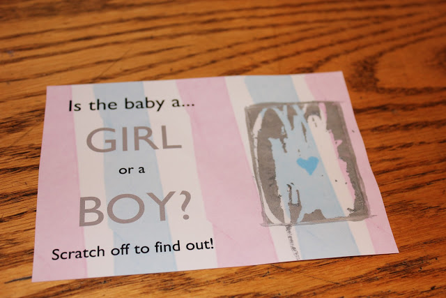 Gender Reveal Scratch Off - Project Nursery