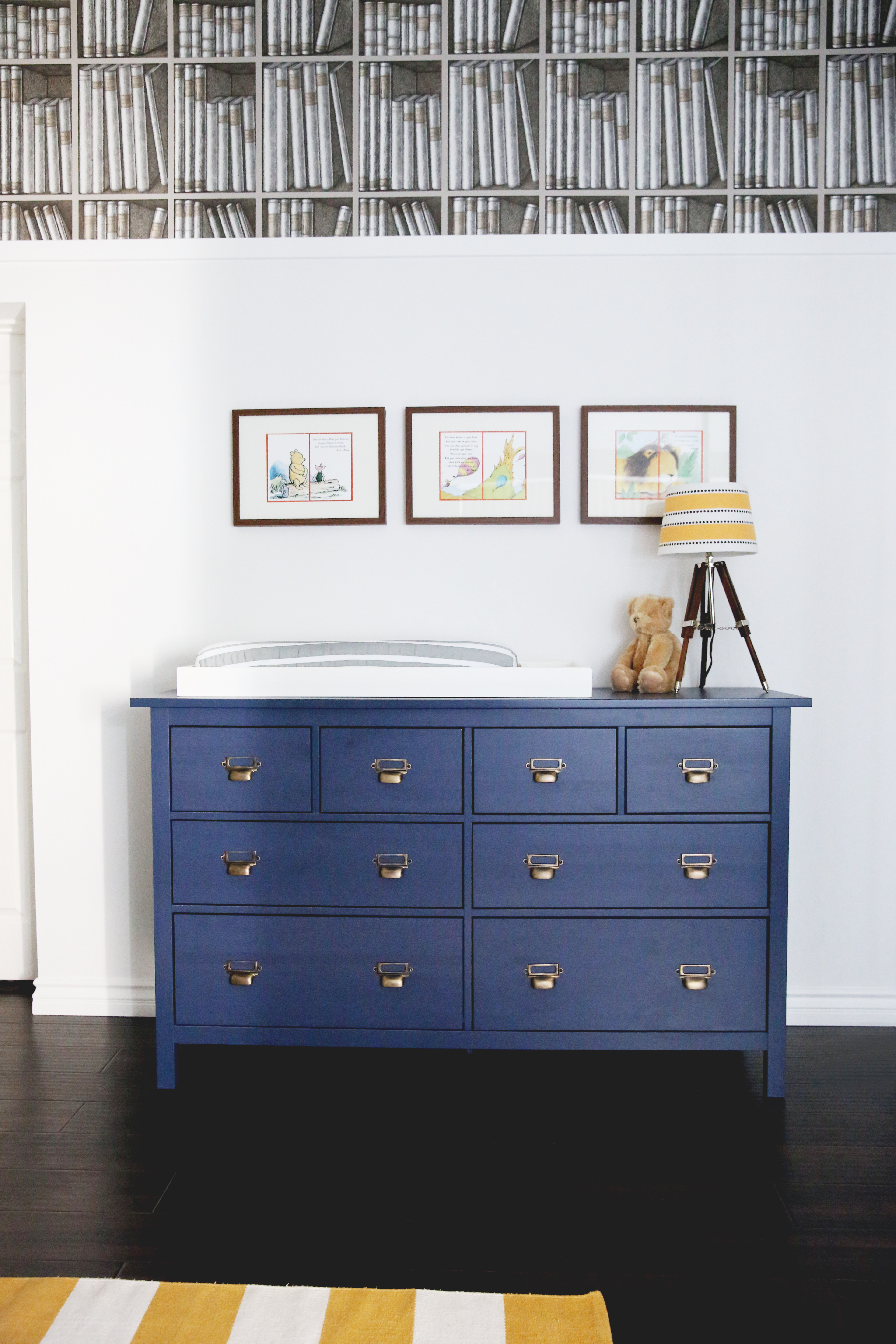 IKEA Dresser Transformed into Card Catalogue Drawers