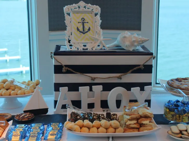 Nautical Themed Baby Shower Dessert Table