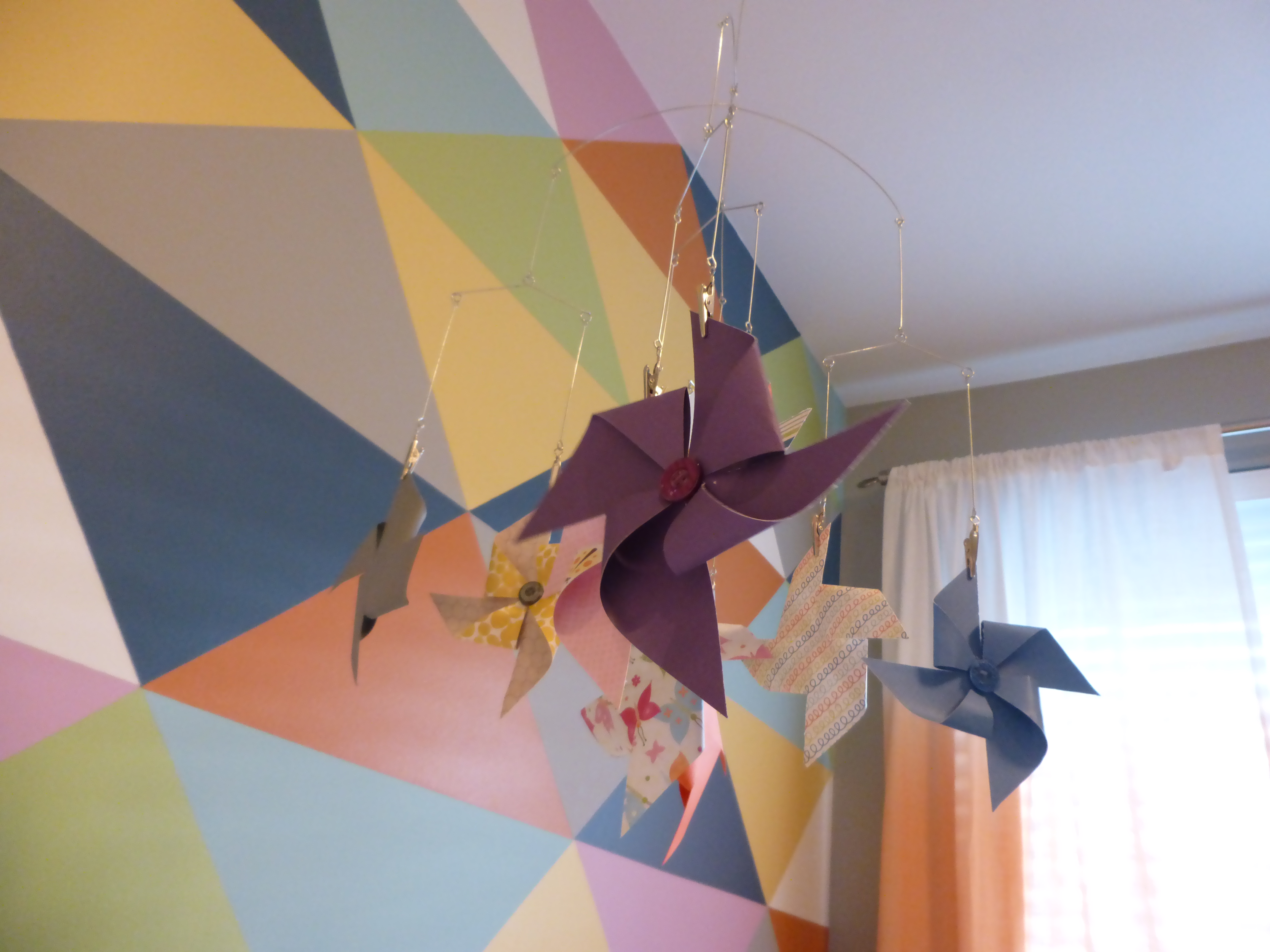 DIY Pinwheel Mobile