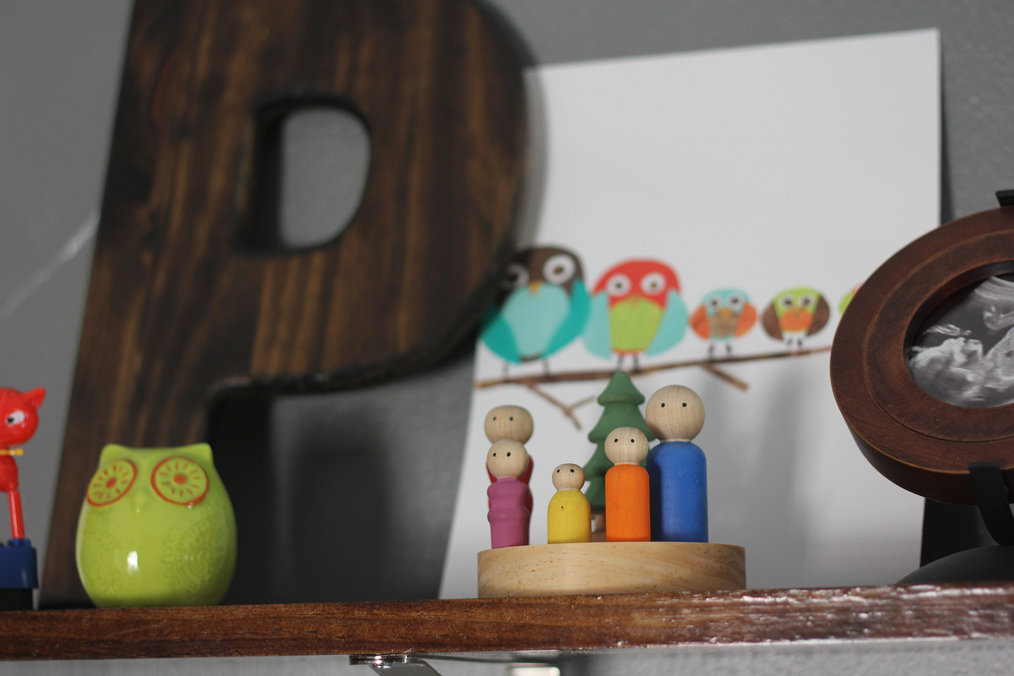 Family of Five Peg People