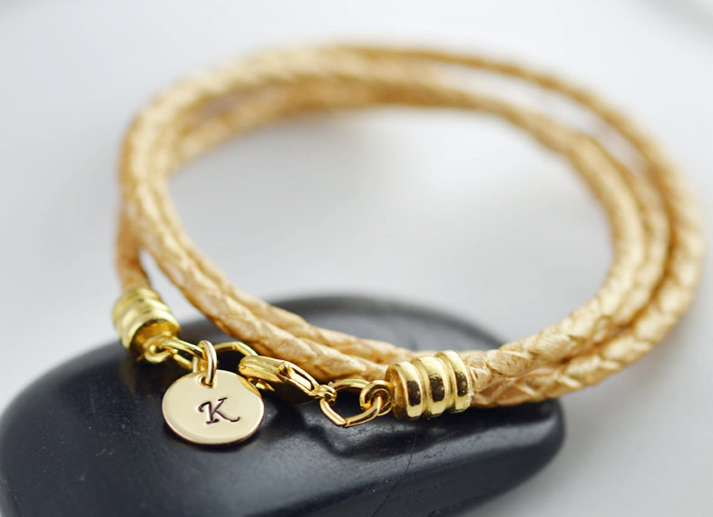 New to Shop: Hand Stamped Initial Bracelet - Project Nursery