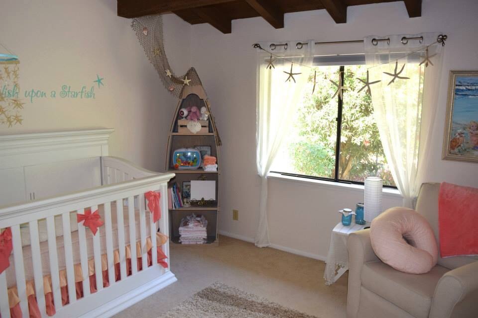 beach themed baby room