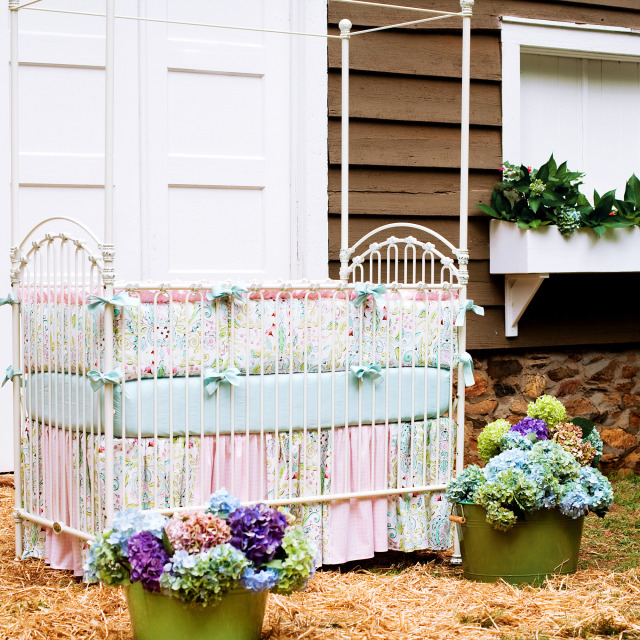 Carousel crib clearance bedding