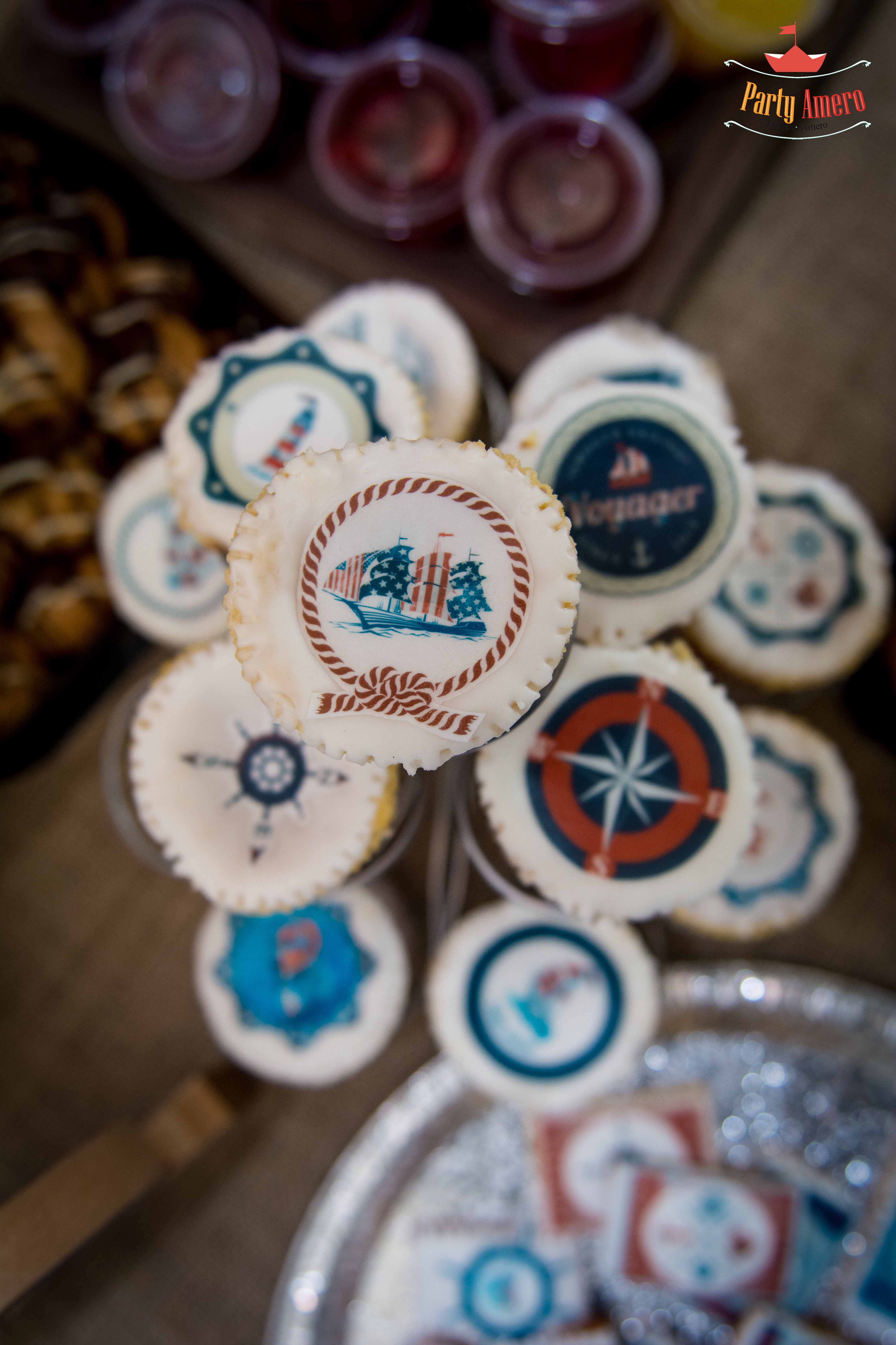 Nautical Cookies for this Nautical Birthday Party