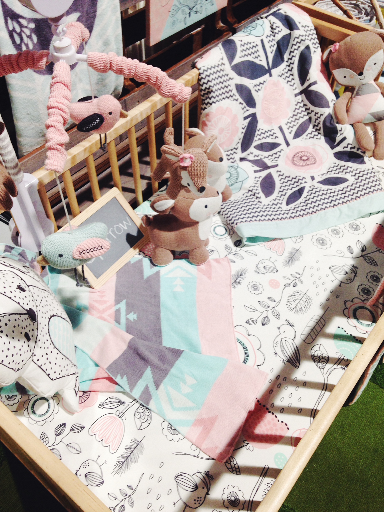 Crib Bedding from Living 63 ABC Kids Expo 2014