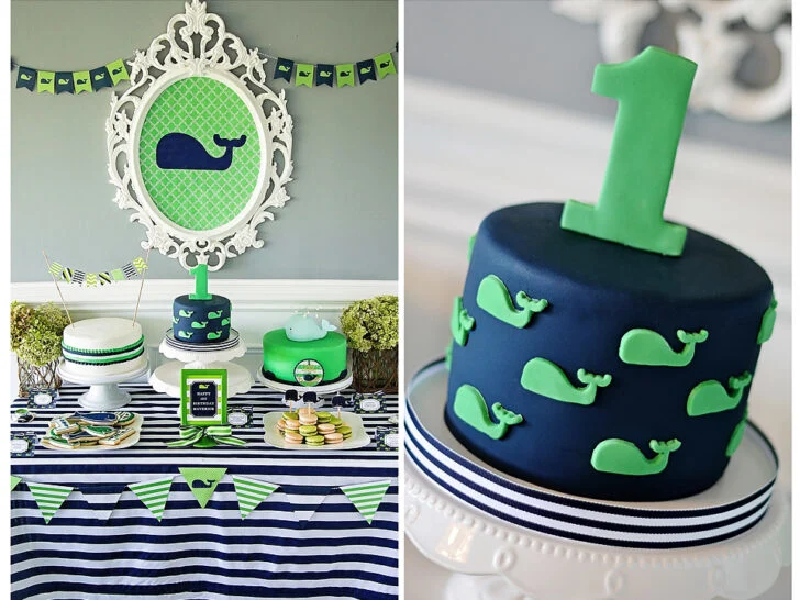 A Preppy Whale 1st Birthday Party