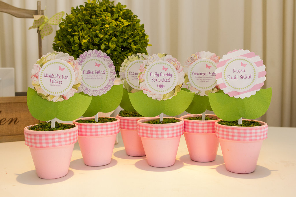 Flower Pot Food Labels