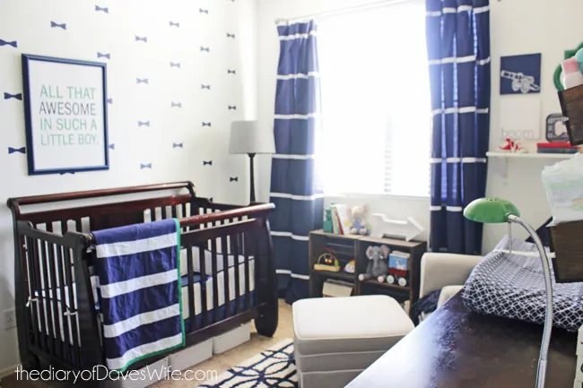 Blue and Green Preppy Nursery