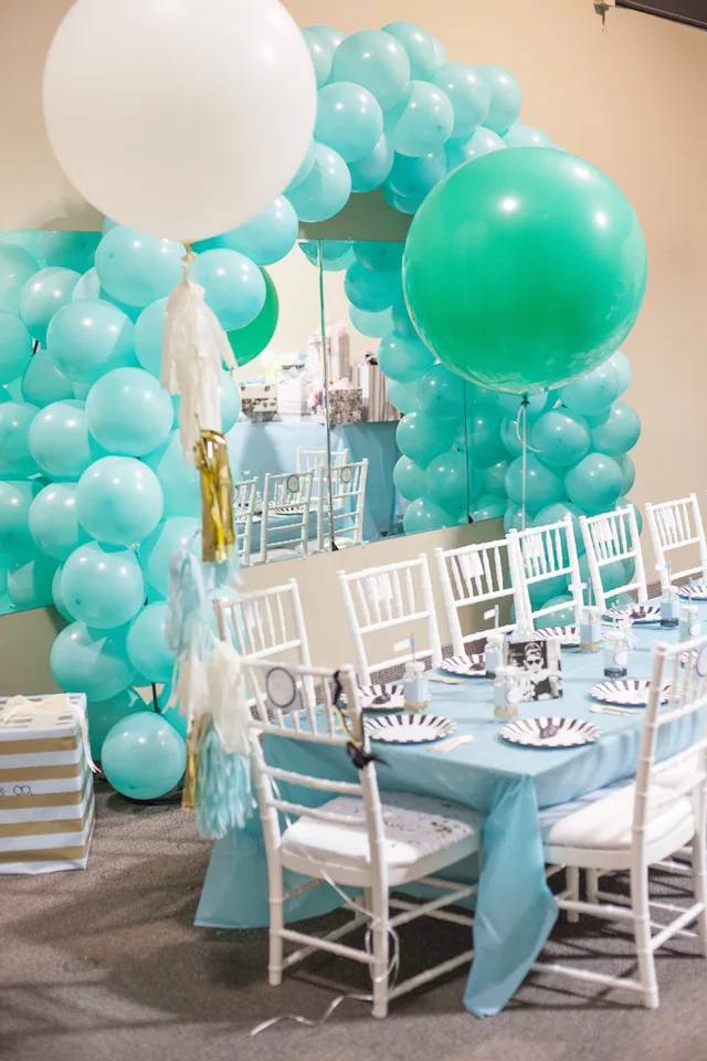 First Birthday Party Balloon Arch and 36" Balloons - Project Nursery