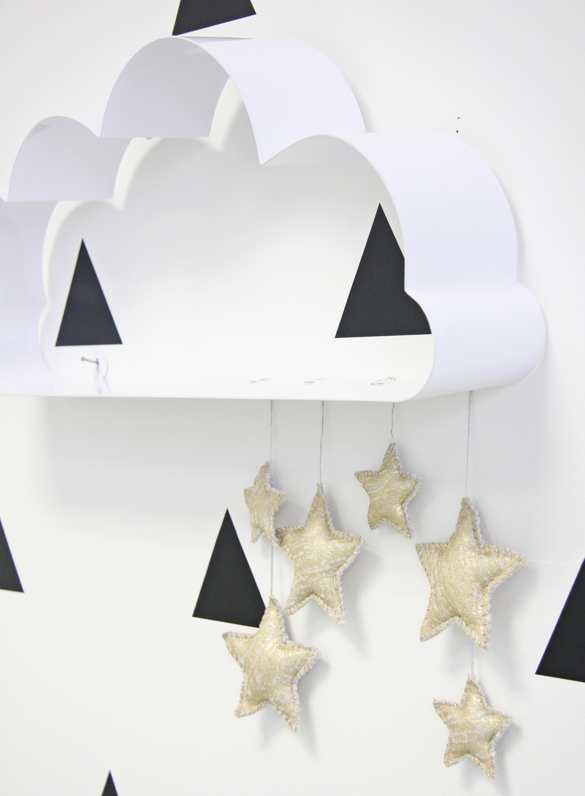 DIY Cloud Shelf with Stars