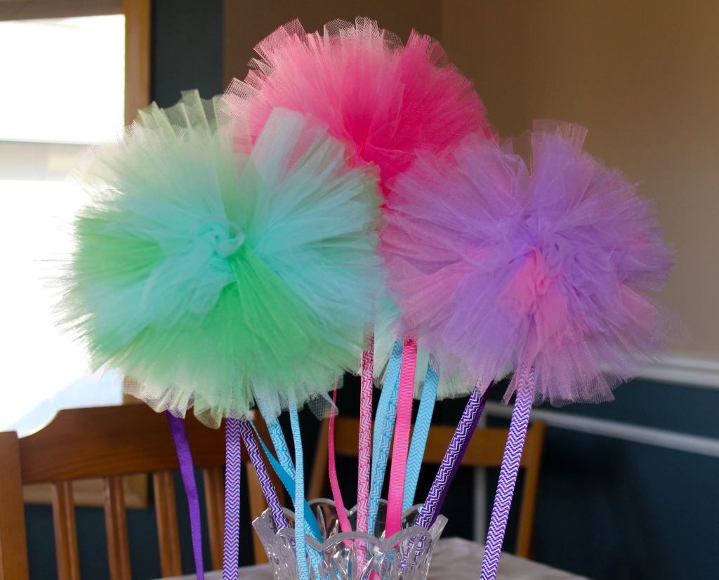 tulle fairy wand