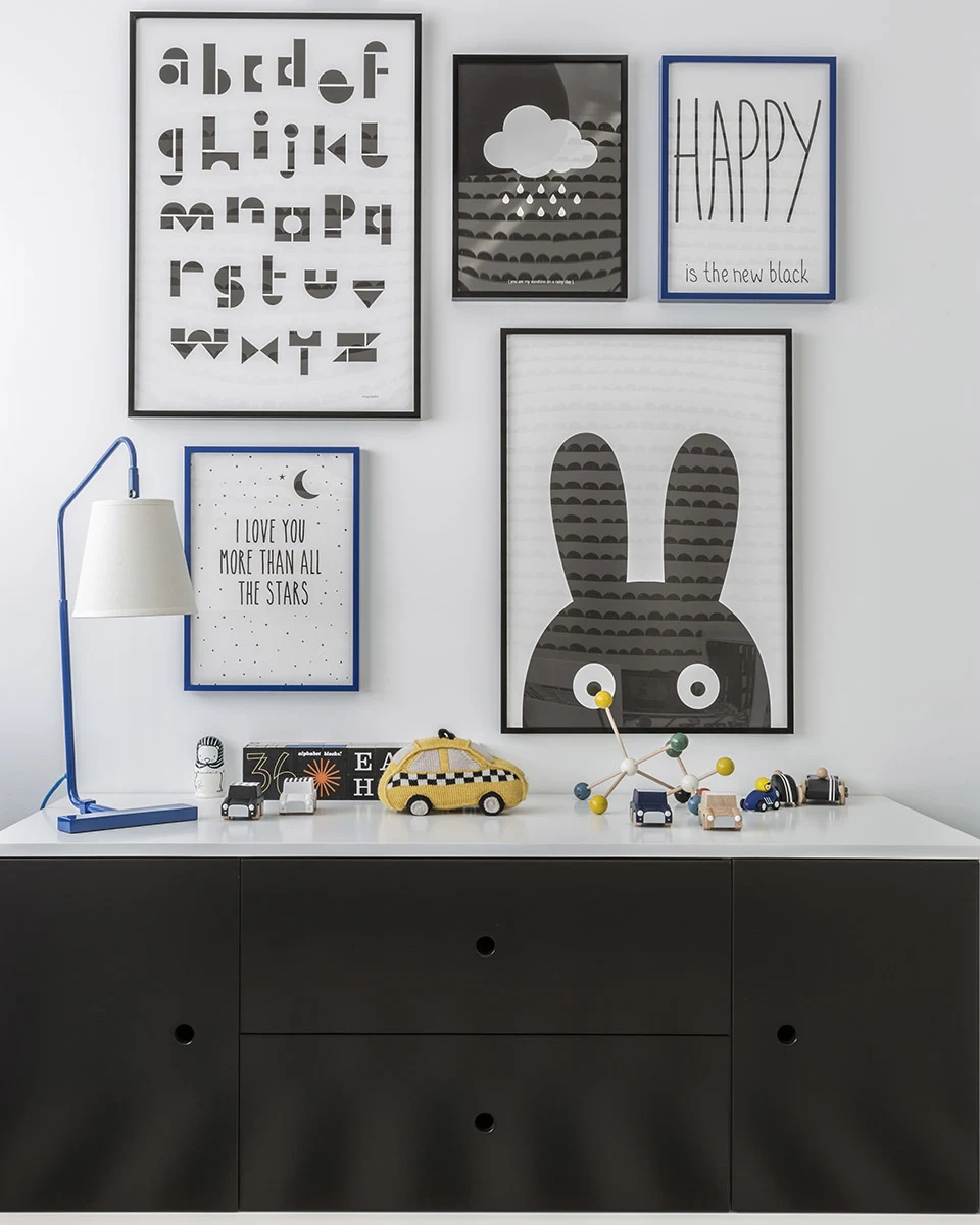Black and White Boy's Room