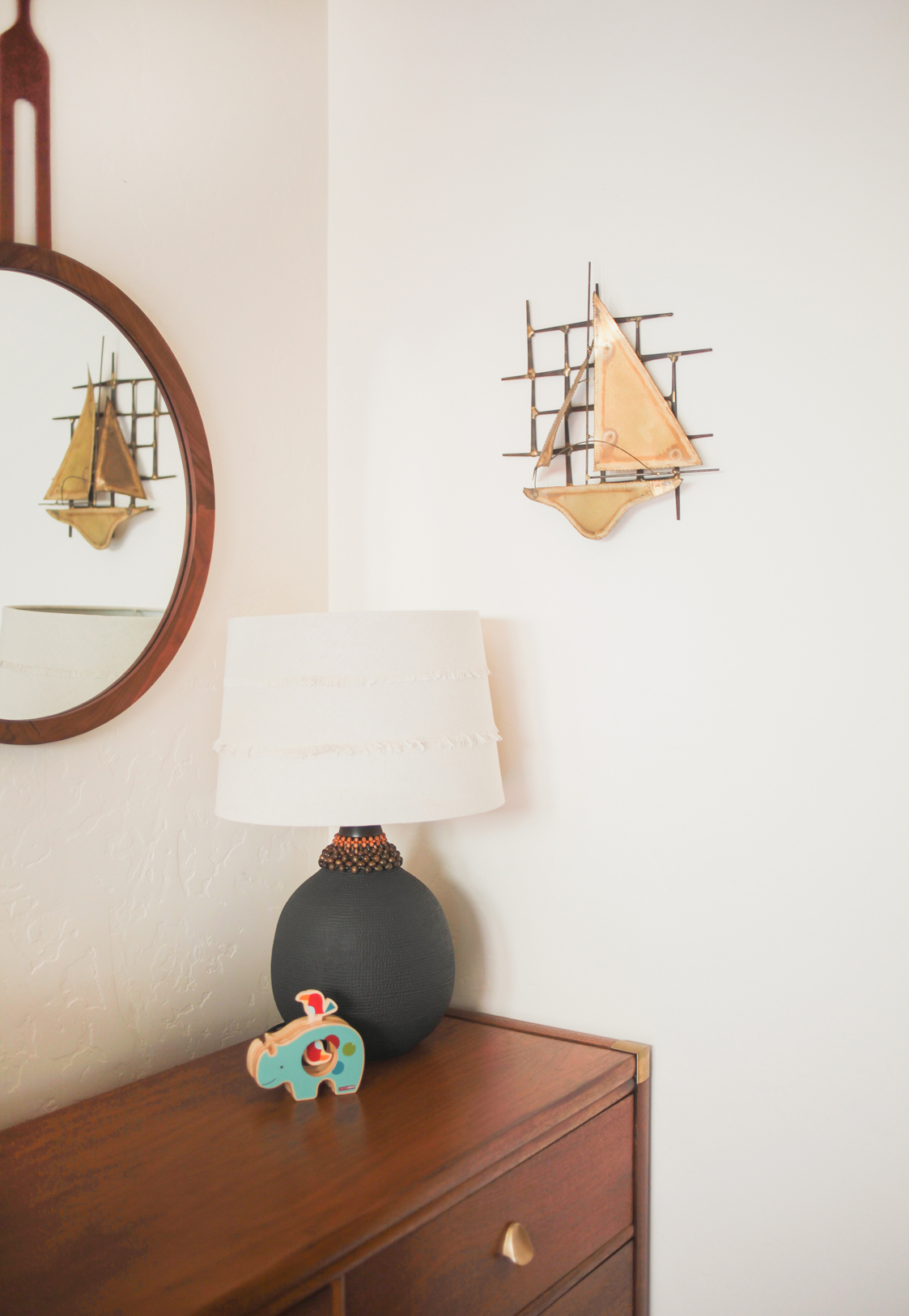 Vintage Sailboat Nursery Wall Decor