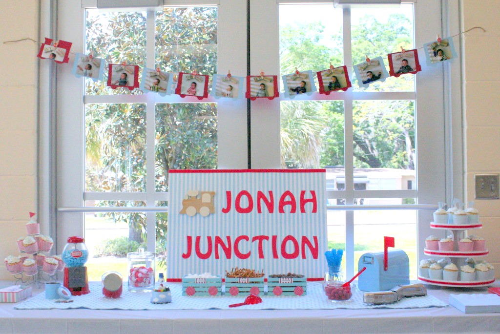 Train-Themed Birthday Party Dessert Table - Project Nursery