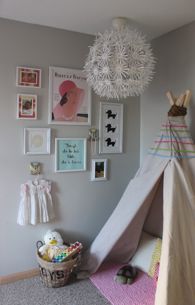 Girl's Nursery with Canvas Teepee - Project Nursery